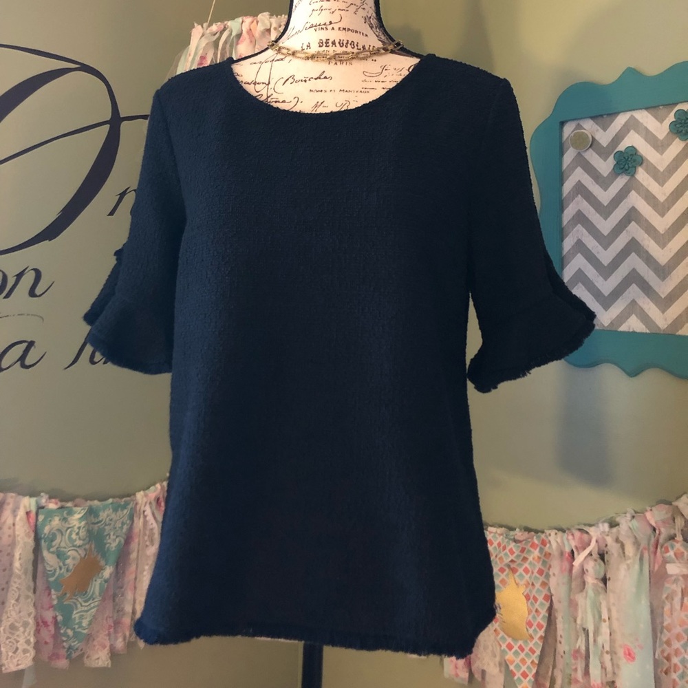 Banana Republic navy blouse size medium